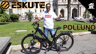 ESKUTE POLLUNO EBIKE  MOTORE BAFANG 250W BATTERIA SAMSUNG DISPLAY CON APP DEDICATA [upl. by Ardua]