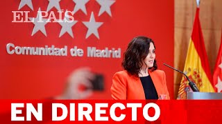 DIRECTO 4M  Rueda de prensa tras el CONSEJO DE GOBIERNO DE MADRID [upl. by Namia385]