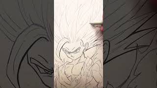 Goku drawing in real [upl. by Itnahs]