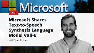 Microsoft Shares Text to Speech Synthesis Language Model VallE [upl. by Siwel415]