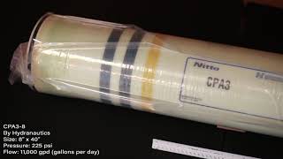 CPA38 8 x 40 225 psi Reverse Osmosis Membrane [upl. by Ellenet]