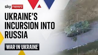 Ukraine war Ukrainian troops make unprecedented incursion into Russias Kursk region [upl. by Ahcsatan]