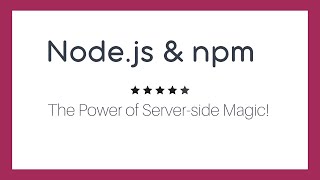 Exploring Nodejs Basics and npm Packages A Comprehensive Guide 📦 NodeJS npm BackendDevelopment [upl. by Sibilla]