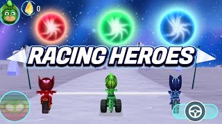 PJ Masks Games  PJ Masks Racing Heroes  New App Game  Gekko Gameplay  Game for Kids [upl. by Elesig]