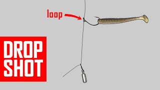 How to tie improved DROPSHOT rig It will catch more fish Lure fishing for Perch Bass Zander Pike [upl. by Notsgnik]