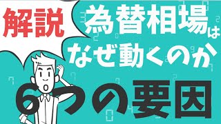 為替を動かす６つのファンダメンタルズ要因を徹底解説！！ [upl. by Boony395]