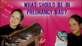 What should be in the Hospital bag  vlog hospitalbag pregnancy pregnancyjourney [upl. by Finstad]