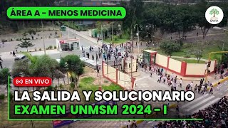 🔴 SALIDA  SOLUCIONARIO Examen de Admisión UNMSM 2024  I​ 🌳 Área A  menos medicina 🩺 [upl. by Samaj227]