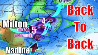 WARNING Back To Back Major Hurricanes Possible [upl. by Irme]