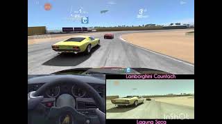 Lamborghini Countach at Laguna Seca  Real Racing 3 [upl. by Tallbott424]