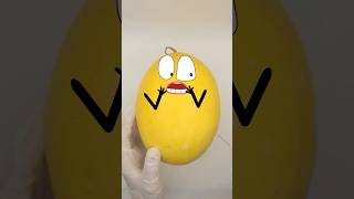 Melon Surgery Delivering a Surprise Pear Baby shorts animation doodletoons [upl. by Suolhcin]