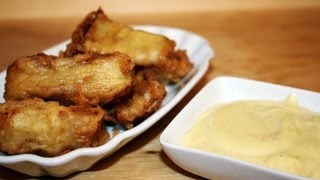 REZEPT KIBBELING  BACKFISCH MIT SCHNELLER KNOBLAUCHMAYONAISE  einfach und schnell selbstgemacht [upl. by Jeavons]