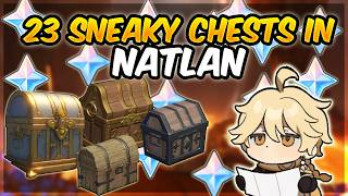 23 Sneaky Hidden Chests In Natlan  Genshin Impact 50 [upl. by Lyrahc]