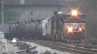 Norfolk Southern Corporation Trains In AustellGeorgia 1302023 [upl. by Aliac50]