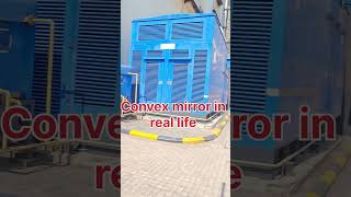 Uses of convex mirror in real life  mirror at sharp turning viral convexmirror reels [upl. by Attej]