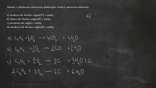 Napisz i zbilansuj równania podanych reakcji spalania alkenów a butenu do tlenku węgla IV i wody [upl. by Arihaz707]