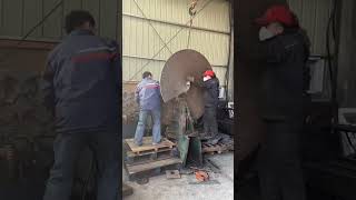 Installation of spiral blades machinetools machine bambooindustry bambooplant automobile [upl. by Elletsyrk]