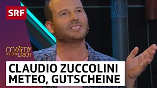 Claudio Zuccolini Meteo Gutscheine Spielerreden  Comedy aus dem Labor  SRF [upl. by Ylirama]