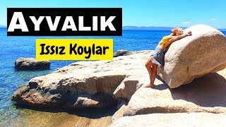 Ayvalıkta BÖYLE YERLER VARMIŞ Gizli Koylar Badavut Plajı Kleopatra Tabiat Parkı Tuz Gölü [upl. by Areek]