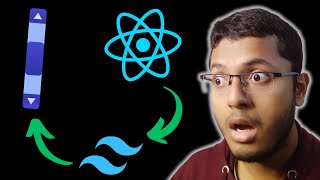 Make a Custom scrollbar using Tailwind  React very easy [upl. by Rehtnug]