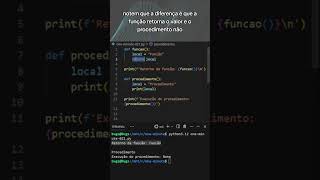 021  python  Funções e Procedimentos em Python [upl. by Atworth641]