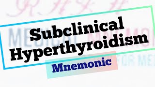 Subclinical Hyperthyroidism effects  Medical Mnemonic 177 [upl. by Lefty312]