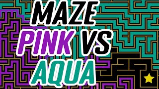 Aqua and Pink A Fluid Dance Through the Maze 💠💖 [upl. by Younger]