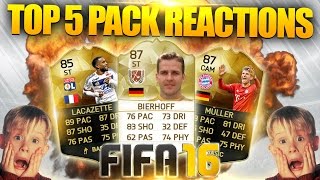 FIFA 16  Top 5 Pack Opening Réactions 9 Avec une new légende [upl. by Niveb244]