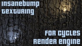 Insane bump texturing for Cycles  Diffuse spec normal AO [upl. by Eupheemia]