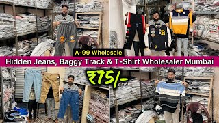 ₹75 से शुरू 🔥 Hidden Jeans Baggy Track jacket amp hoodies Wholesaler Mumbai  Special Offer 🔥👍 [upl. by Airekahs908]