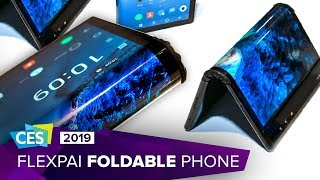 Handson with the Royole FlexPai foldable phone at CES 2019 [upl. by Byrdie]