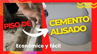 COMO HACER UN PISO DE CEMENTO ALISADO para  principiante [upl. by Eckhardt]