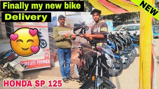 Finally My New Bike Delivery Honda sp 125 🥰  Honda sp 125cc  New Bike Delivery sp 125 [upl. by Raffin677]