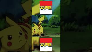 Pikachu Evolves into Raichu pokemon abridged anime ash pikachu raichu funny comedy evolve [upl. by Ybab]