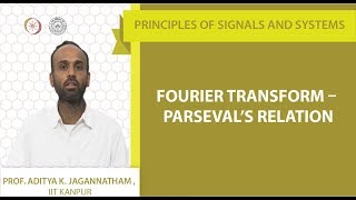 Fourier Transform – Parseval’s Relation [upl. by Berny]