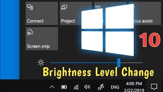 How to Change Brightness Level On Windows 10  Brightness level Kaise Change Karen [upl. by Durman]