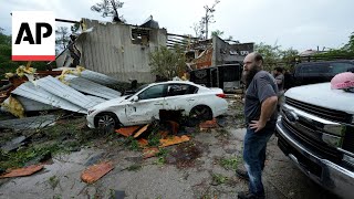 Tornado causes damage in Slidell Louisiana [upl. by Ettelracs530]