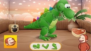 Curious George and the dancing Dinosaur  Game App for Kids [upl. by Yesrod336]