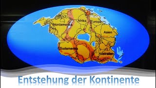 Die Erde  Entstehung der Kontinente  Coole Animation [upl. by Mllly318]