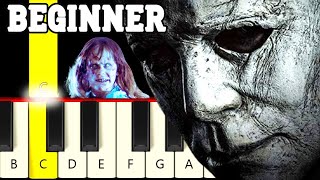 5 Scary Spooky Halloween Tunes  Very Easy and Slow Piano  Keyboard tutorial  Beginner [upl. by Ahsinan934]