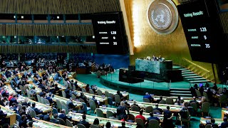 The moment the UN votes to reject Trump’s position on Jerusalem [upl. by Edrei]