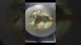 Sayur bayam masak campur tauhu [upl. by Flodur]