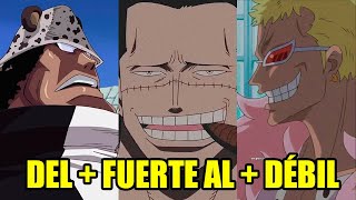 LOS 111 Shichibukais del MÁS DÉBIL al MÁS FUERTE  One Piece Top [upl. by Novla]