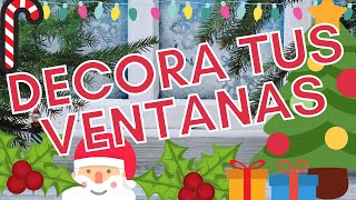 🎅 Como Decorar en Navidad 2023 🎅🎁 COMO DECORAR VENTANAS NAVIDEÑAS ⛄🍾 [upl. by Bryana]