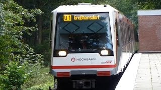 U1 Ahrensburg Ost UBahn Hamburg [upl. by Erbes687]