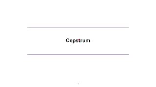 디지털음성신호처리 cepstrum켑스트럼에 대하여 [upl. by Rialc]