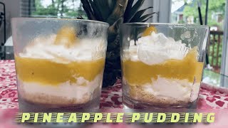 Pineapple Dessert Recipe  Pineapple Cream Dessert  Pineapple fusion with biscuit  Eggless Dessert [upl. by Yasdnyl]