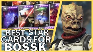 Bossk BEST STAR CARDS amp BUILD in 2022  Star Wars Battlefront 2 [upl. by Liahus528]