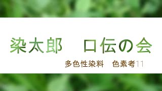 【天然染料】【藍染め】多色性染料 色素考 その11 [upl. by Sidoeht]