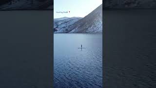 Winter at Crummock Water lakedistrict winter drone [upl. by Ettevroc]